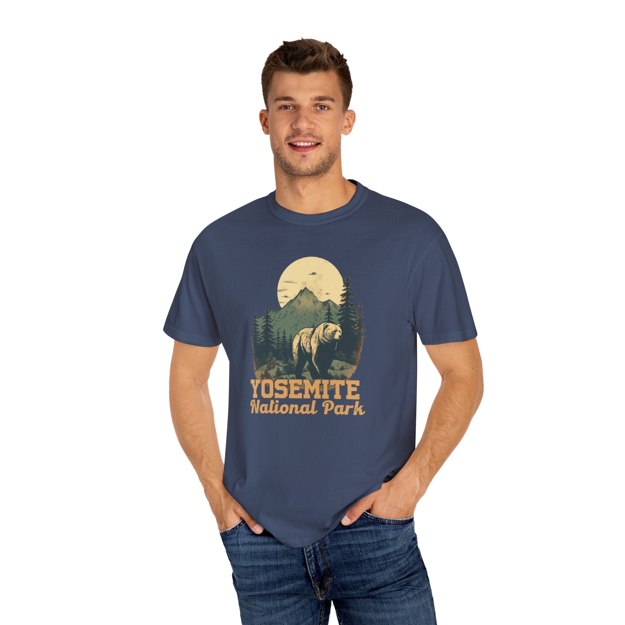 Yosemite National Park Graphic, Comfort Colors Soft Relaxed Fit Unisex Garment-Dyed T-shirt