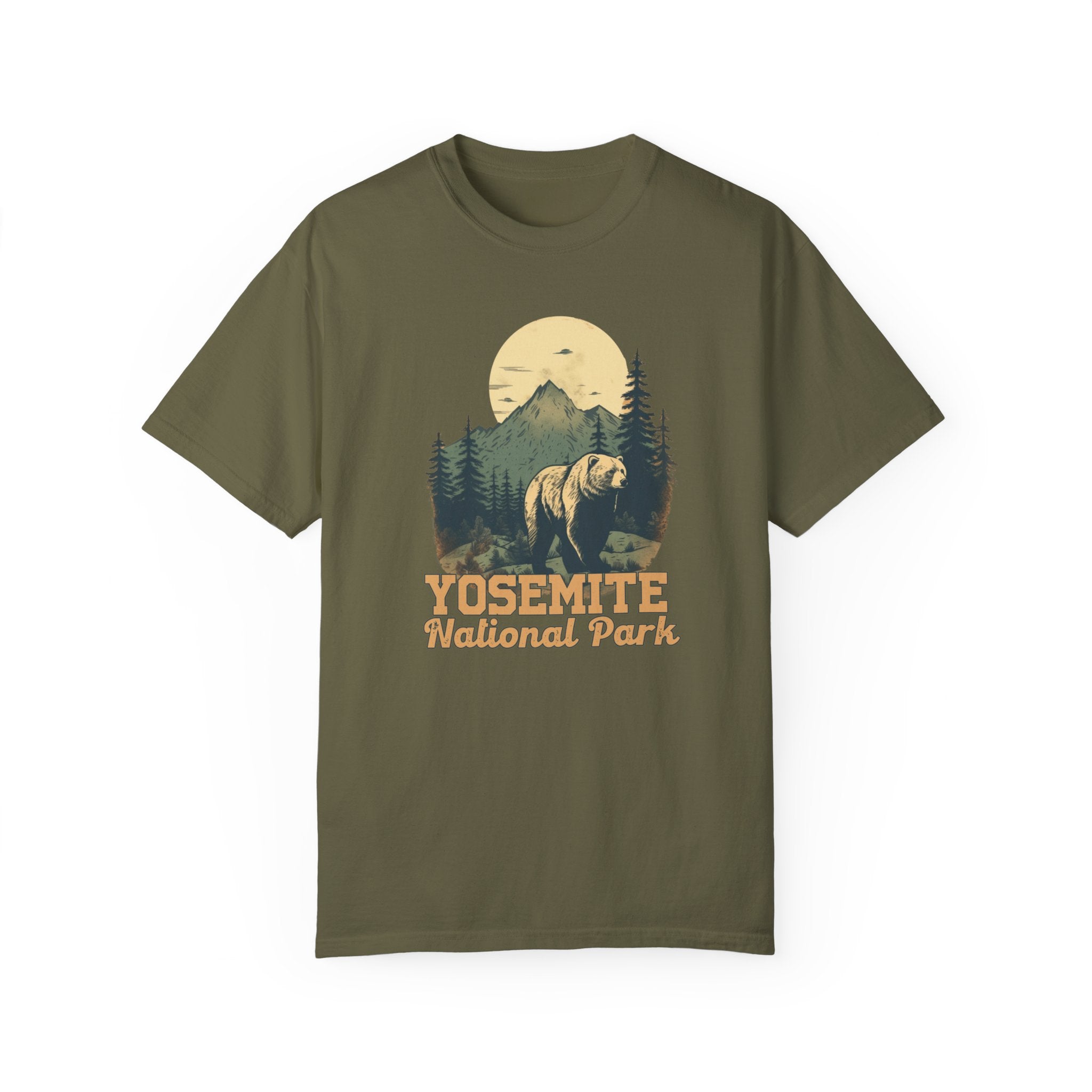 Yosemite National Park Graphic, Comfort Colors Soft Relaxed Fit Unisex Garment-Dyed T-shirt