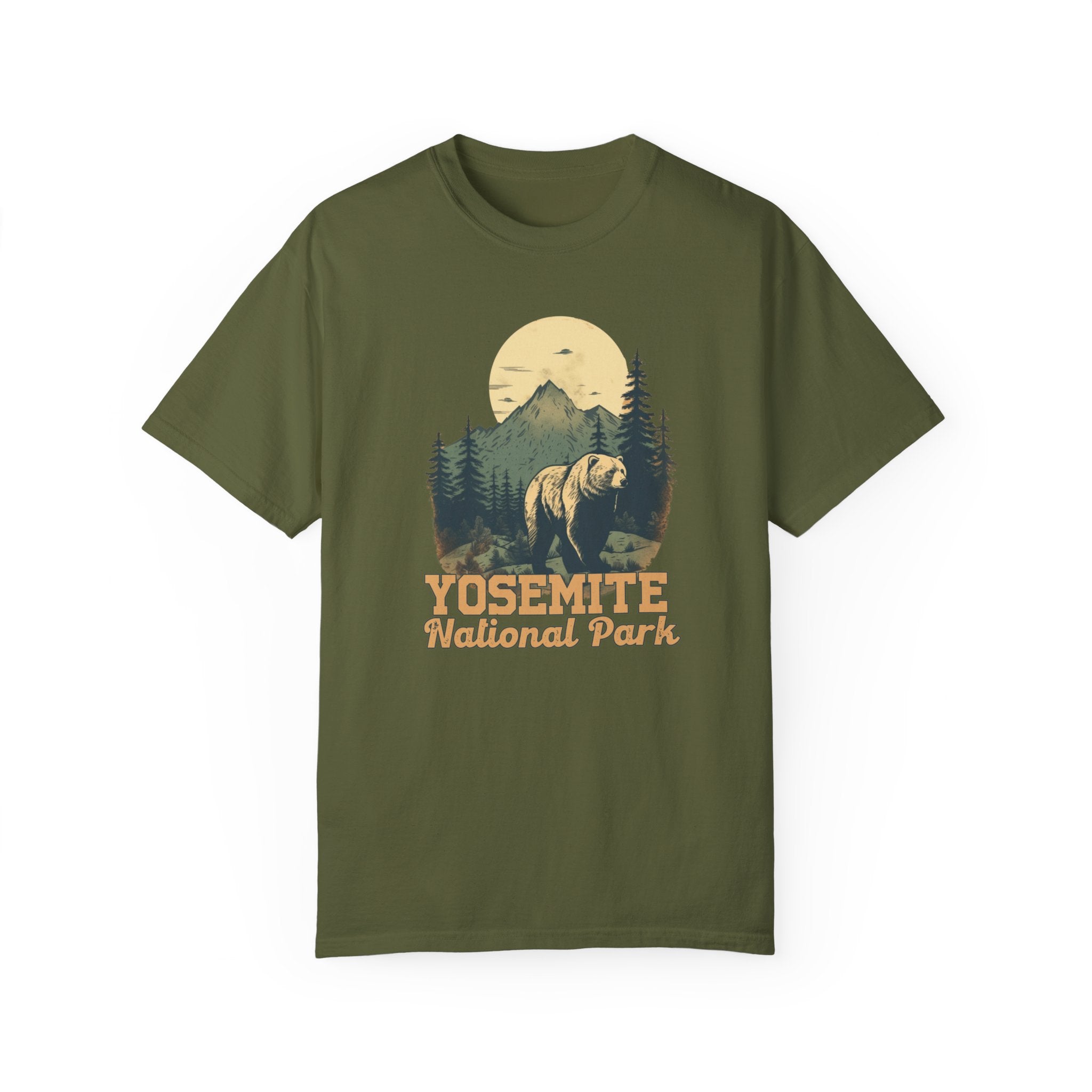 Yosemite National Park Graphic, Comfort Colors Soft Relaxed Fit Unisex Garment-Dyed T-shirt