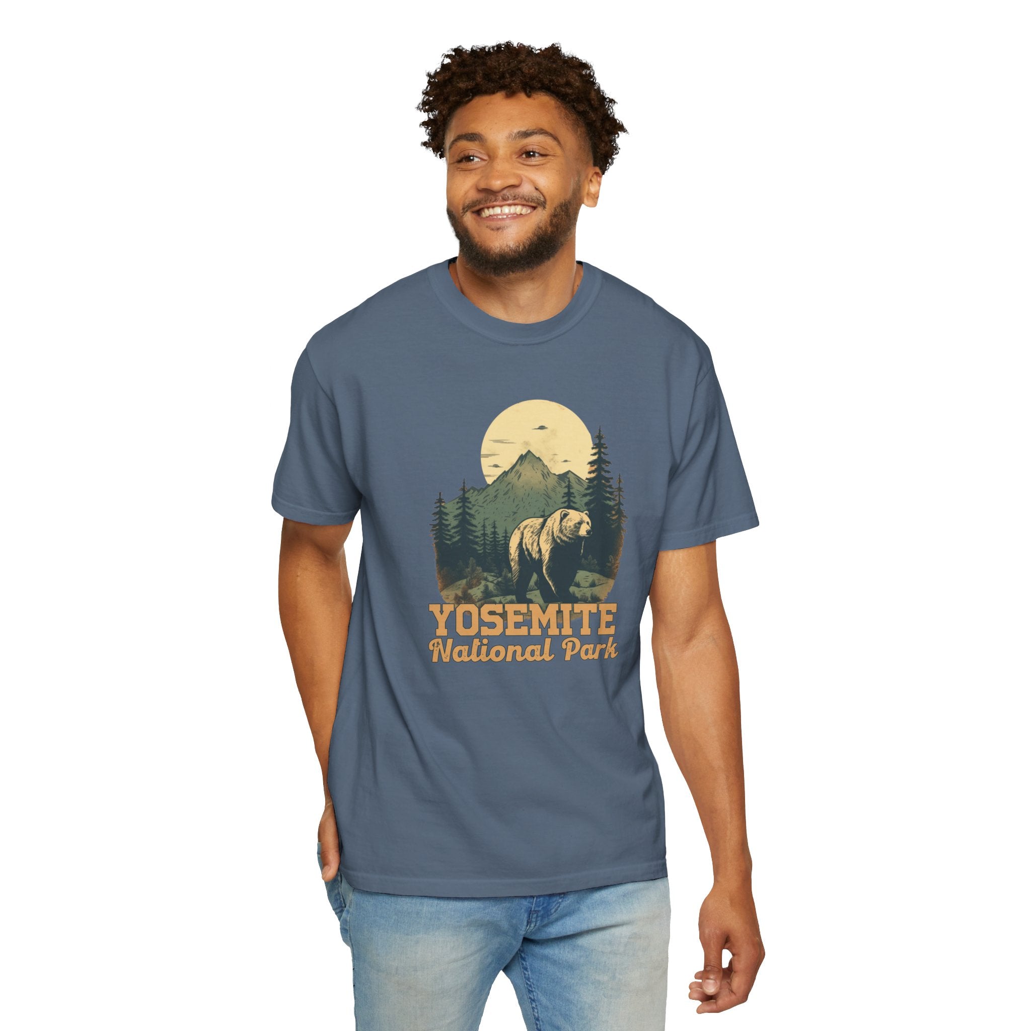 Yosemite National Park Graphic, Comfort Colors Soft Relaxed Fit Unisex Garment-Dyed T-shirt