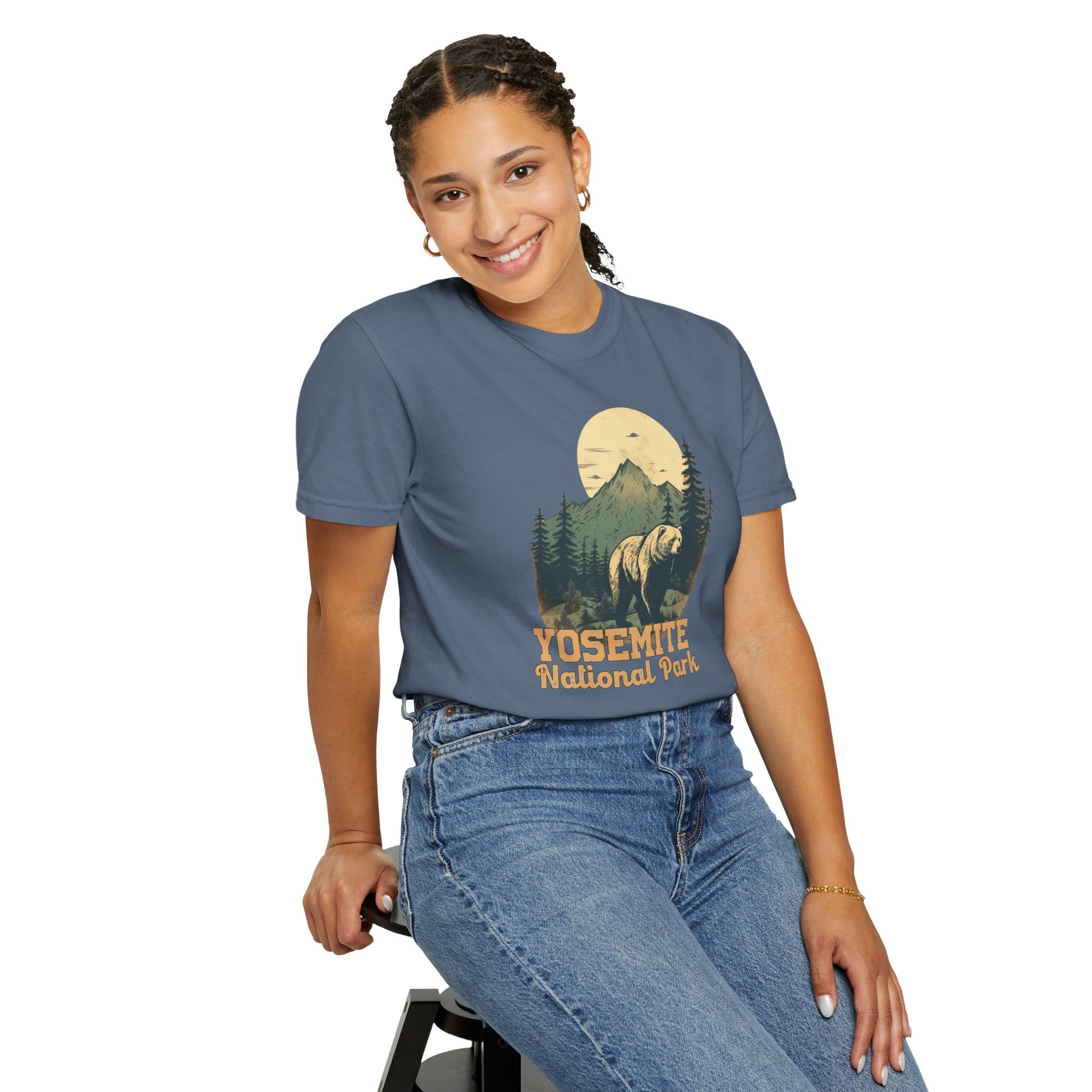 Yosemite National Park Graphic, Comfort Colors Soft Relaxed Fit Unisex Garment-Dyed T-shirt