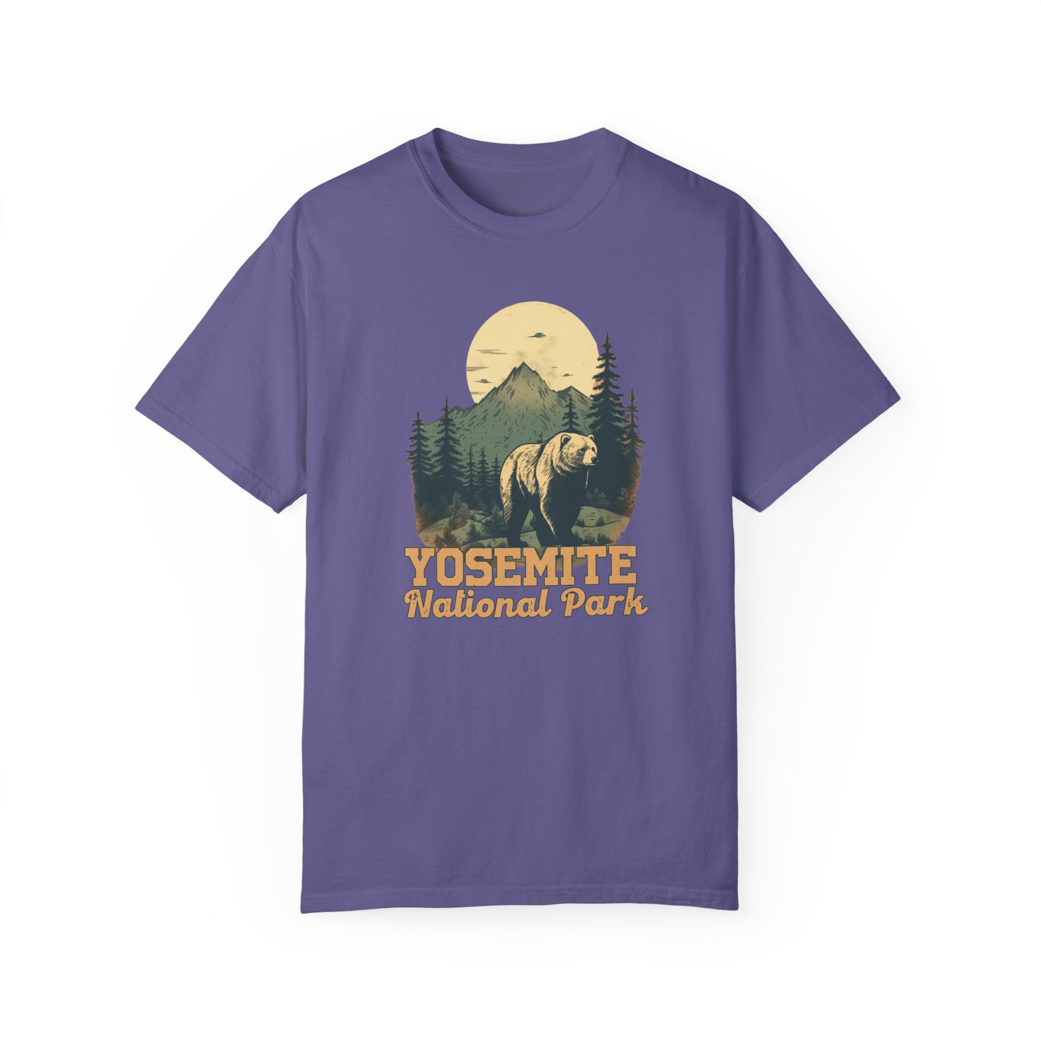 Yosemite National Park Graphic, Comfort Colors Soft Relaxed Fit Unisex Garment-Dyed T-shirt