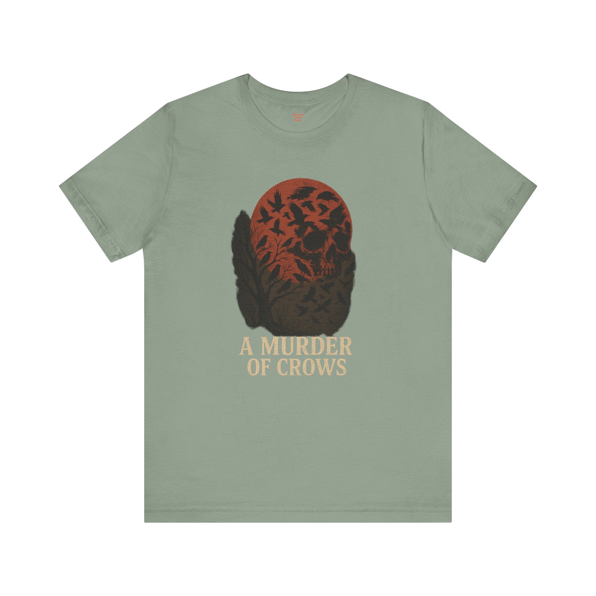 A Murder of Crows Tee, Unisex Jersey Tee, Gothic Shirt, Bird Lover Gift, Dark Aesthetic Clothing, Autumn Vibe Apparel
