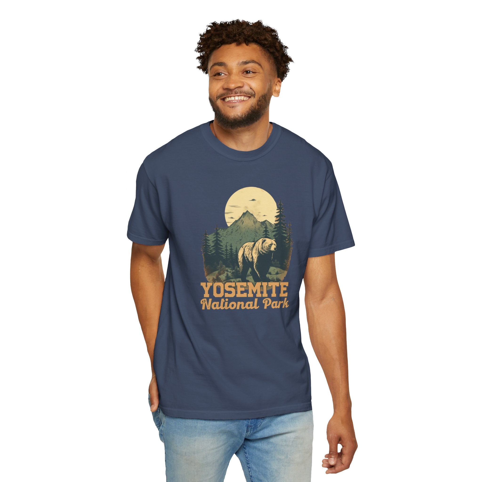 Yosemite National Park Graphic, Comfort Colors Soft Relaxed Fit Unisex Garment-Dyed T-shirt