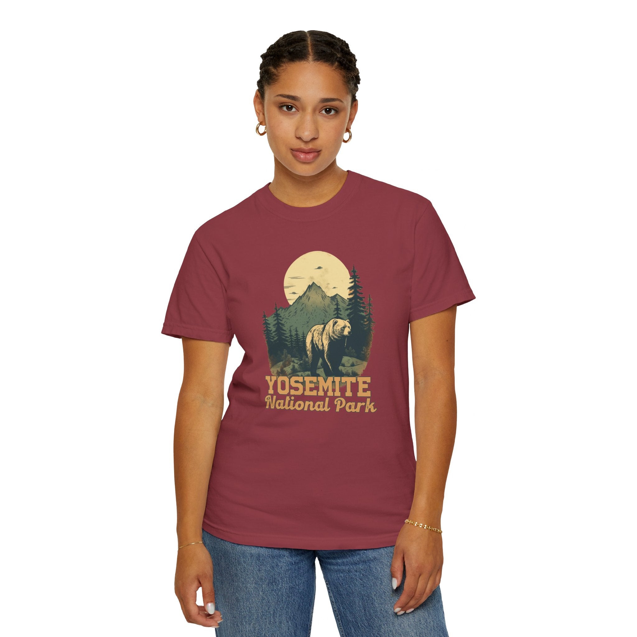 Yosemite National Park Graphic, Comfort Colors Soft Relaxed Fit Unisex Garment-Dyed T-shirt