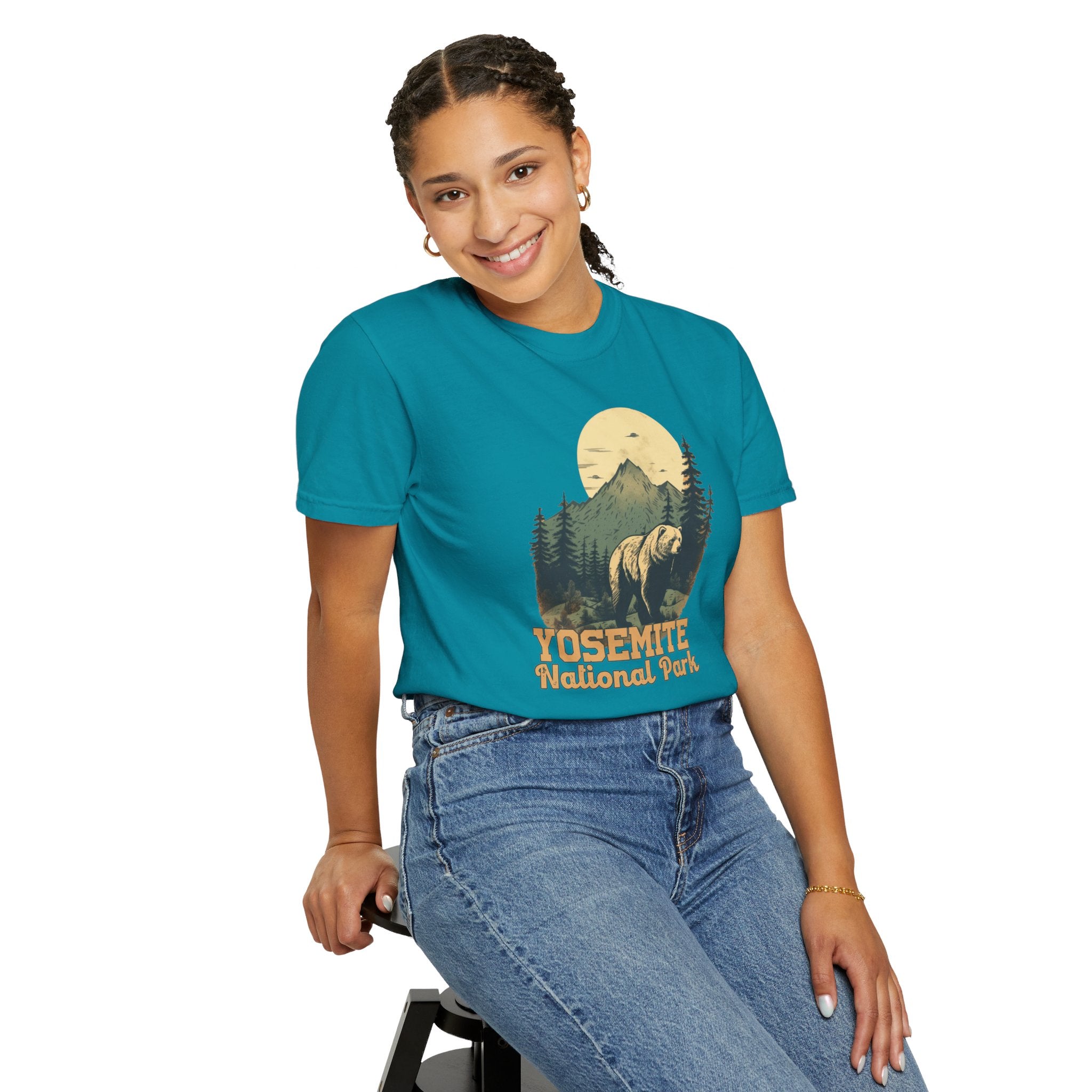 Yosemite National Park Graphic, Comfort Colors Soft Relaxed Fit Unisex Garment-Dyed T-shirt