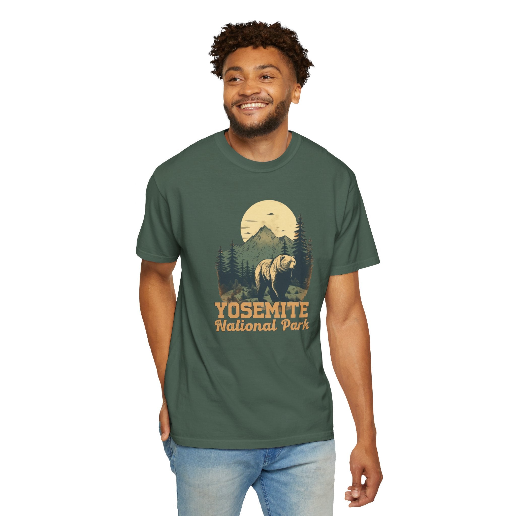 Yosemite National Park Graphic, Comfort Colors Soft Relaxed Fit Unisex Garment-Dyed T-shirt