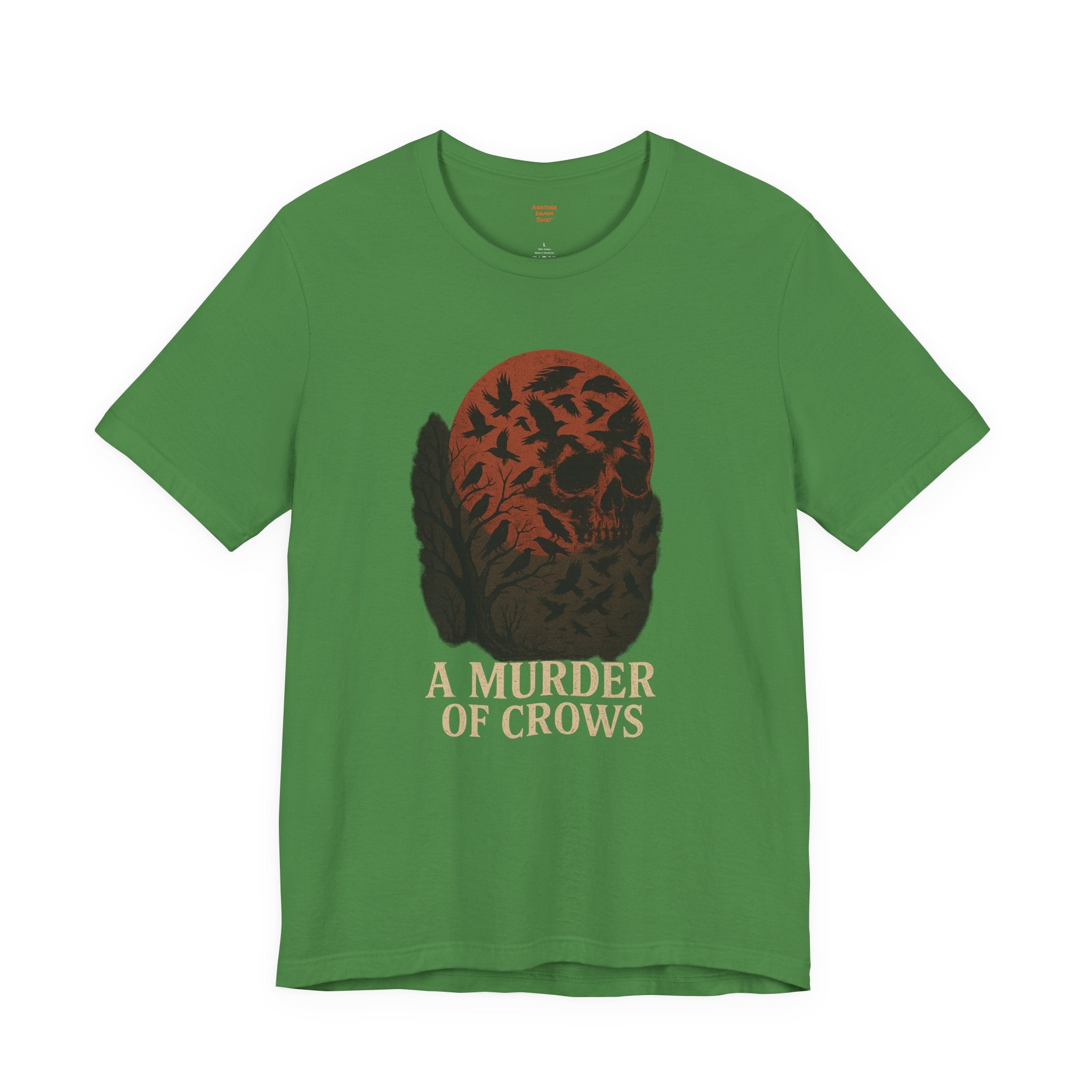 A Murder of Crows Tee, Unisex Jersey Tee, Gothic Shirt, Bird Lover Gift, Dark Aesthetic Clothing, Autumn Vibe Apparel