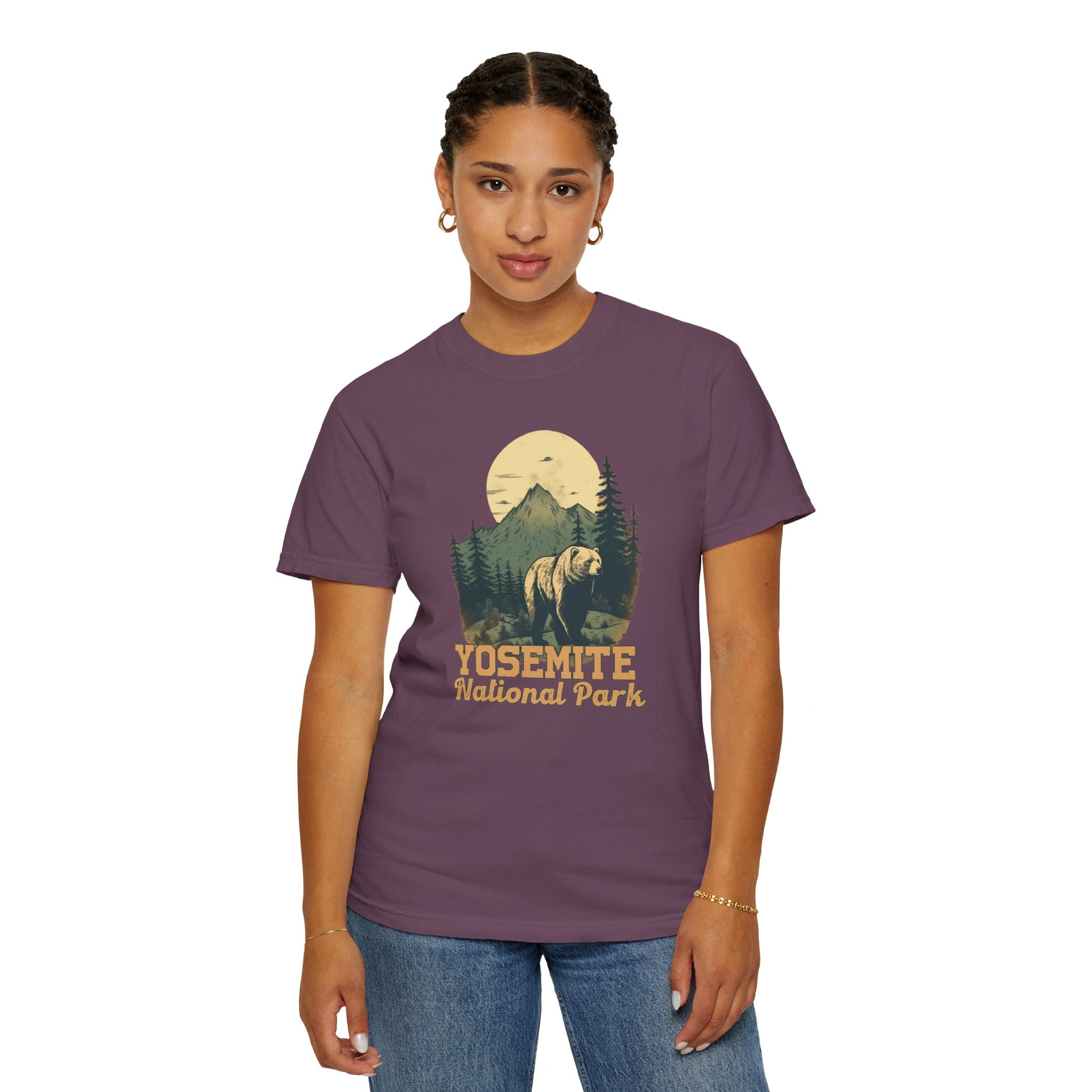 Yosemite National Park Graphic, Comfort Colors Soft Relaxed Fit Unisex Garment-Dyed T-shirt