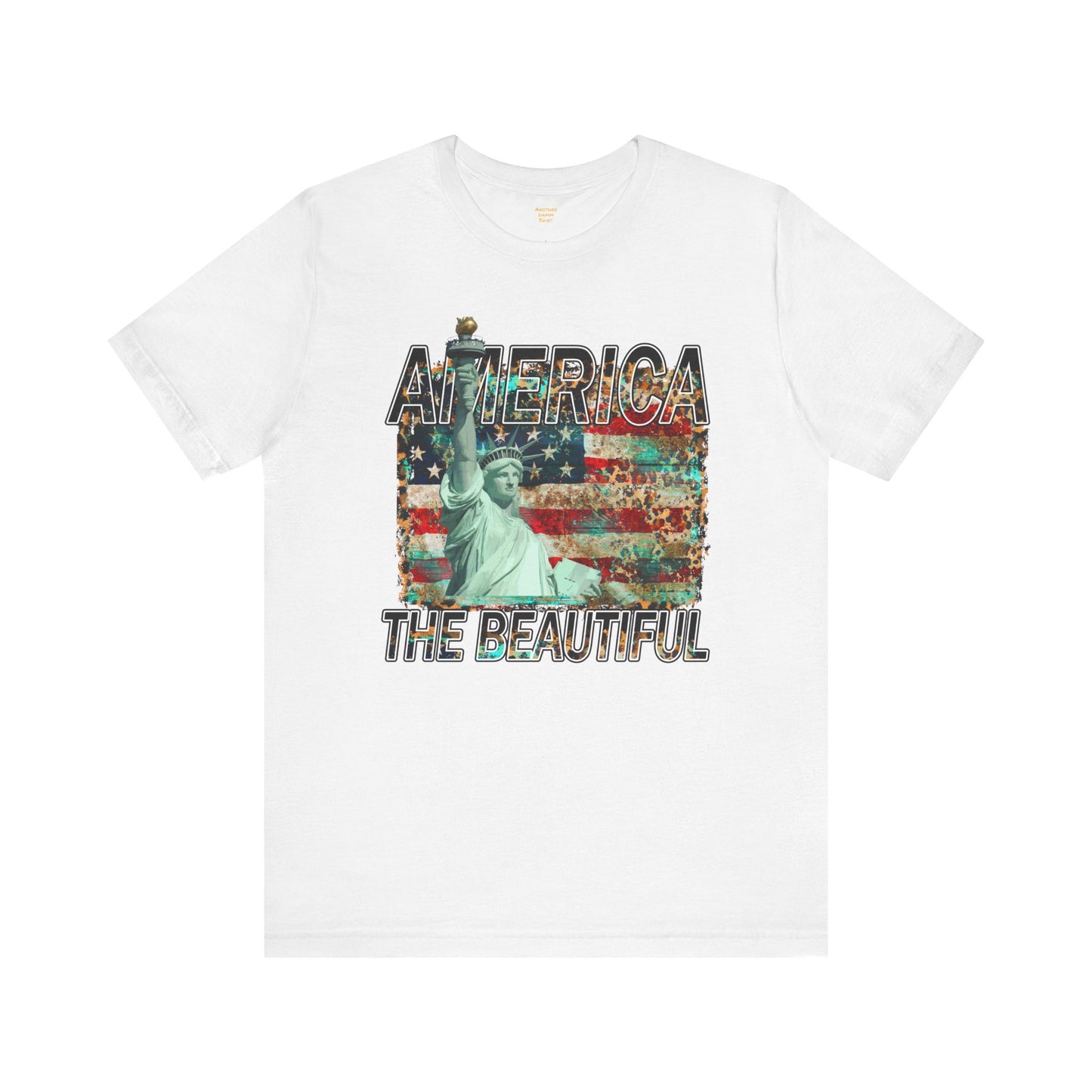 Statue Of Liberty, America The Beautiful, Unisex Jersey Short Sleeve Tee