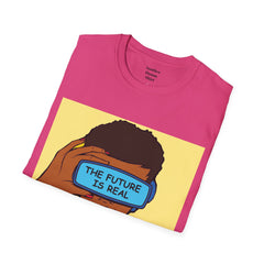The FUTURE Is REAL Pop Art Woman Unisex Softstyle T Shirt