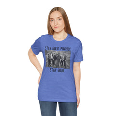 The Outsiders Shirt, Front and Back Images, Greasers Characters Shirt, Unisex Jersey Short Sleeve Tee