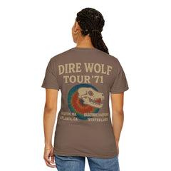 Retro Band Tour Unisex Comfort Colors T-Shirt - Dire Wolf '71