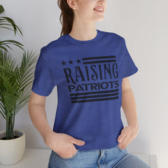 Raising Patriots Tee – Americana Stars & Stripes Family Pride T-Shirt