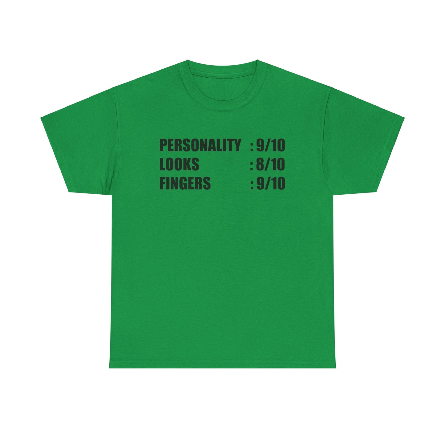 Personality, Looks, Fingers Count - Unisex Heavy Cotton Tee / Prosthetic Humor / One Leg / One Arm / Missing Fingers