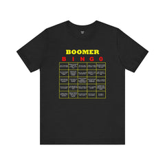 FUNNY BOOMER BINGO - Unisex Jersey Short Sleeve Tee