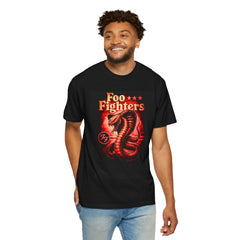 Foo Fighters Snake Garment Dyed Unisex T-Shirt - Retro Concert Merchandise