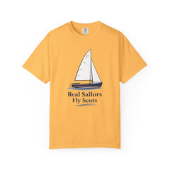 Hempstead Bay Sailing Club Graphic T-Shirt — "Real Sailors Fly Scots" Nautical Tee