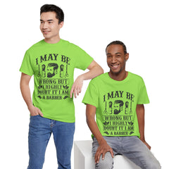 Humorous Barber Tee, Funny Barber Gifts, Unisex Cotton Shirt, Barber Appreciation, Father's Day Gift Tee, Hair Stylist T-Shirt