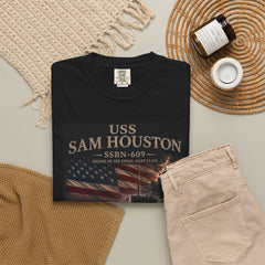 USS Sam Houston SSBN-609 Submarine T-Shirt — Forty One for Freedom Patriotic Crew Tee