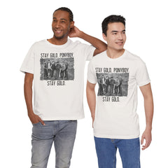 The Outsiders Shirt, Front and Back Images, Greasers Characters Shirt, Unisex Jersey Short Sleeve Tee