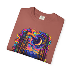 Mystical Psychedelic Moonlit Forest T-Shirt