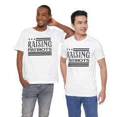 Raising Patriots Tee – Americana Stars & Stripes Family Pride T-Shirt