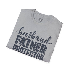 Husband Father Protector Hero Unisex Softstyle T-Shirt