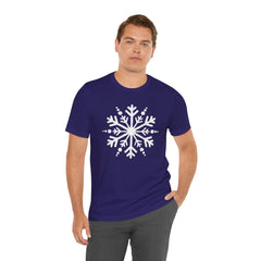 Let It Snow Galaxy Snowflake T-Shirt — Christmas Winter Starburst Tee