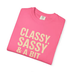 Classy Sassy T-shirt, Unisex Casual Top, Statement Tee, Gift for Her, Fashion Apparel, Birthday Humor Shirt