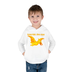 Flying high, dino-style! - Toddler Pullover Fleece Hoodie