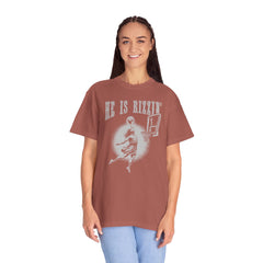 He Is Rizzin' Vintage Playing Basketball Shirt  -  Unisex T Shirt