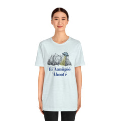 Éí Aanighóó Áhoolé Navajo The Truth Is Out There UFO Unisex Short Sleeve Tee