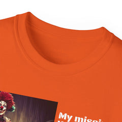 My Missing Limb? It Was A Crazed Clown With A Chainsaw! - Unisex T Shirt | Amputee Humor, Limb Awareness, Prosthetic Apparel, Amputee Gift