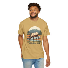 Grand Teton National Park Graphic, Comfort Colors Soft Relaxed Fit Unisex Garment-Dyed T-shirt
