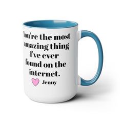 PERSONALIZED LOVE 15oz Accent  Mug