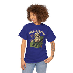 Trash Gourmet Unisex Heavy Cotton Tee, Funny Graphic T-Shirt, Quirky Casual Wear, Unique Gift for Food Lovers, Eco-Friendly Apparel
