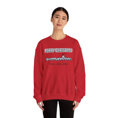 Bolder Font MERRY  CHRISTMAS Submarine Brotherhood -Unisex Crewneck Sweatshirt