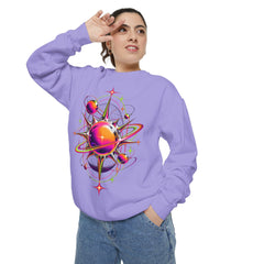 Cosmic Orbit Sweatshirt — Neon Planet Graphic Pullover