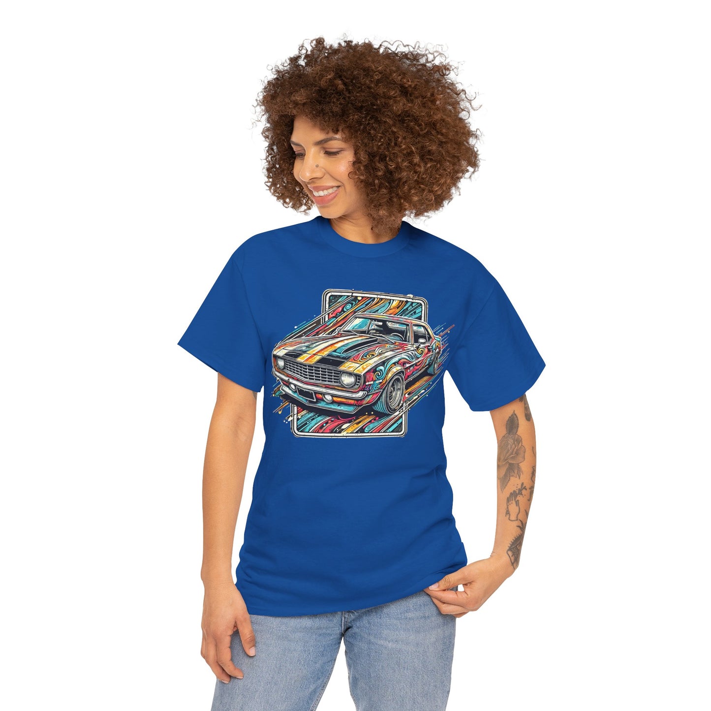 Graffiti Mania Chevy Camaro Graphic - Unisex Heavy Cotton Tee