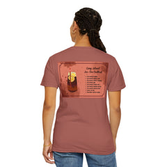 Long Island NY Comfort Colors Garment-Dyed T-shirt with Long Island Ice Tea Cocktail Recipe on Back