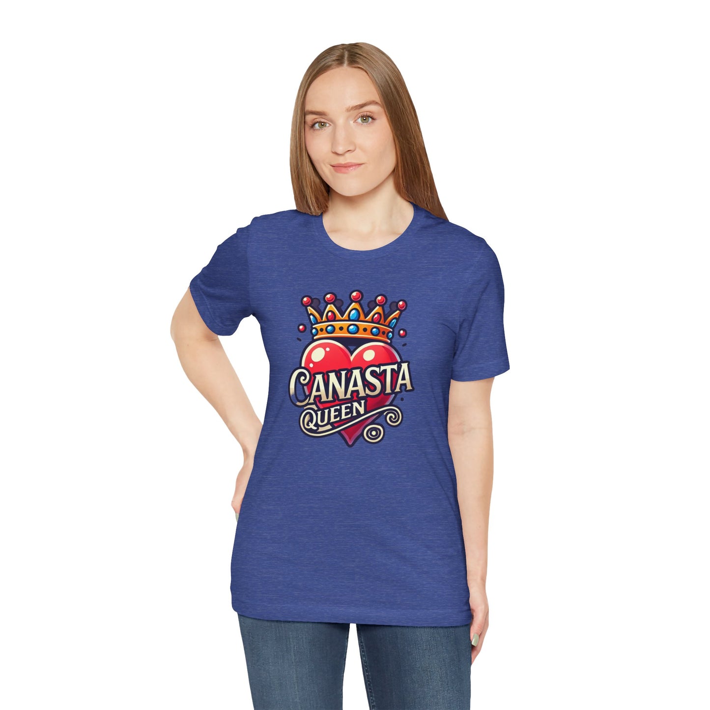 Canasta Queen Crown and Heart - Graphic Unisex Tee