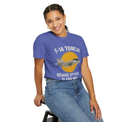 F-14 Tomcat T-Shirt — "Because 2nd Place Is For MiGs" Military Pilot Tee