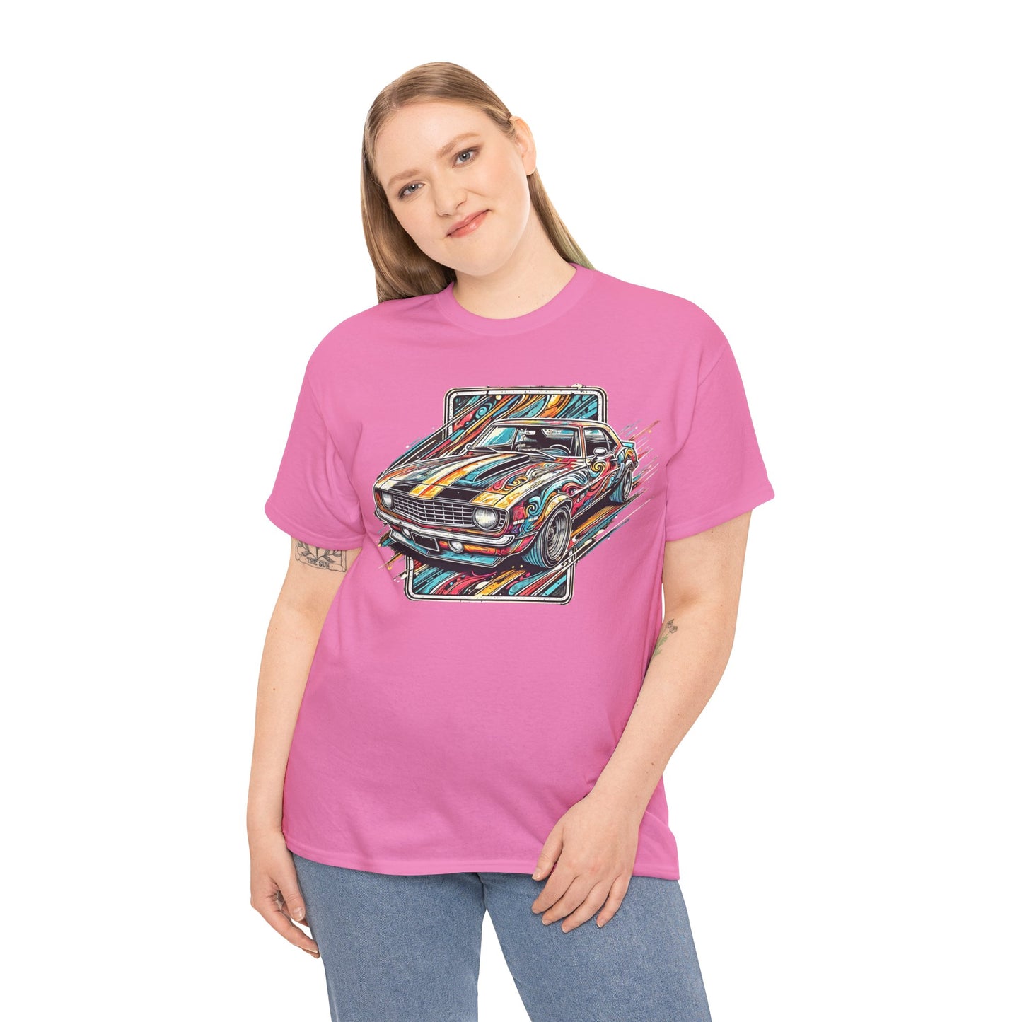 Graffiti Mania Chevy Camaro Graphic - Unisex Heavy Cotton Tee