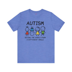 Autism Awareness Unisex T-Shirt - Colorful Kids Design