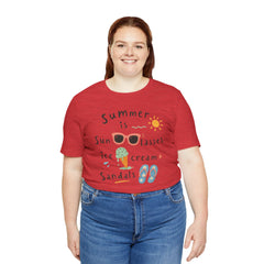 Summer Is — Graphic Tee (Sunglasses, Ice Cream & Sandals)