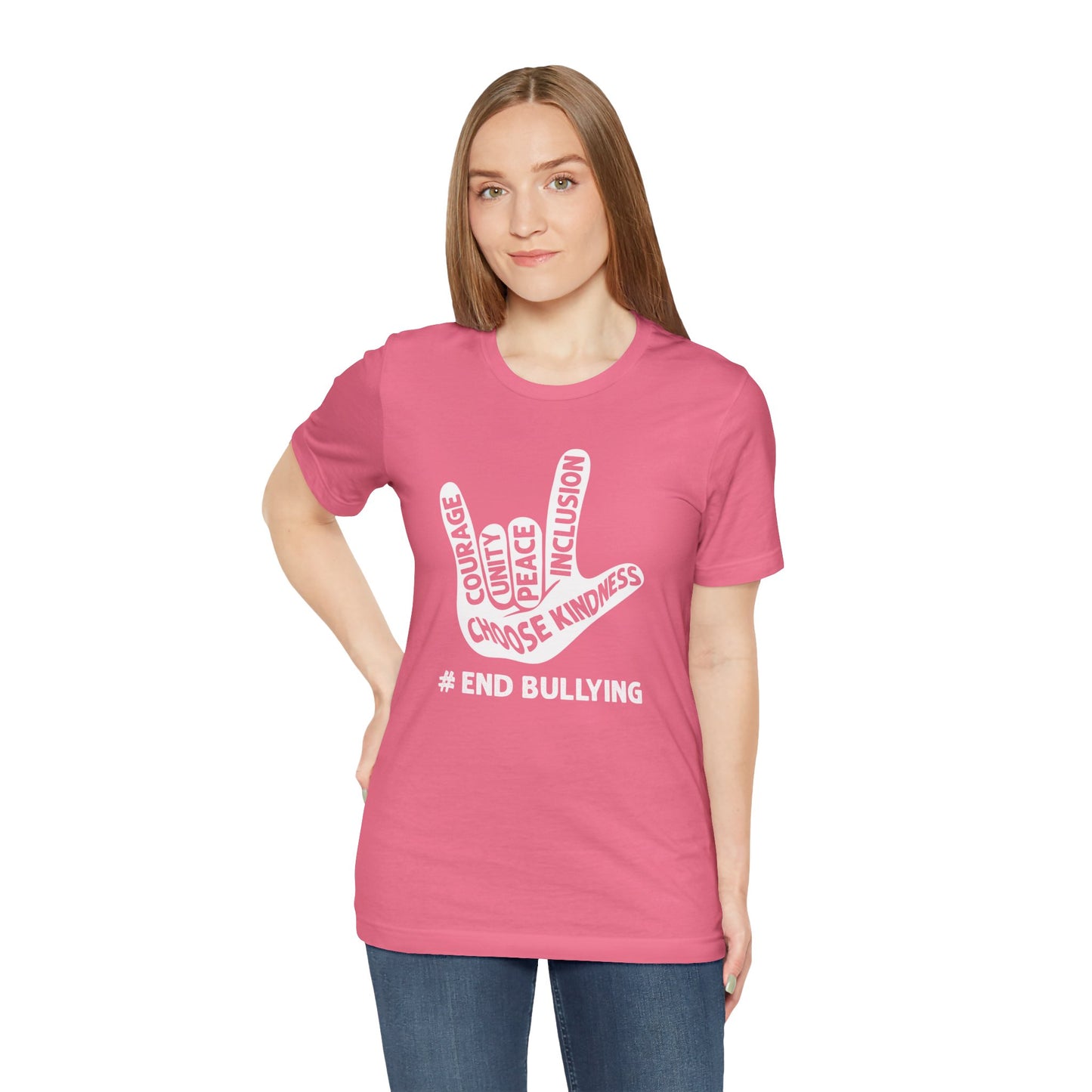 Anti Bullying, Choose Kindness  - Graphic Unisex Jersey Short Sleeve Tee