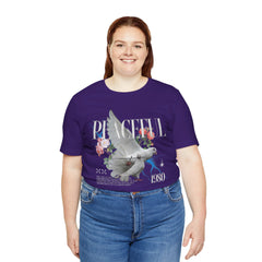 Peaceful Flowers With Dove Unisex Tee