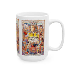 Unique Three Panel  Stain Glass Graphic Princess Bride Mug