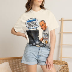 Grill Master Grandpa Funny BBQ T-Shirt — "Whoops! Pretending to Grill for a Photo" Graphic Tee